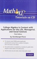 MathXL Tutorials on CD for College Algebra in Context with Applications for the Managerial, Life, and Social Sciences