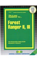 Forest Ranger II, III: Passbooks Study Guide