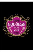 Demi Goddess Take Your Time: 6 x 9 Demisexual Notebook, Blank Multipurpose Jotter Log Book, Wide Ruled Lined Journal, Everyday LGBT Writing Pad for Colleagues, Coworkers, Friend