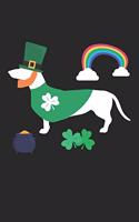 Dachshund Notebook - St. Patrick's Day Gift for Dachshund Lovers - Dachshund Journal