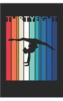 Gymnastics Notebook for 38 Year Old Women and Men - Vintage Gymnastics Journal - 38th Birthday Gift for Gymnast Diary