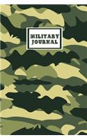 Military Journal: Lined Journal With Writing Prompts Pages Notebook Gift