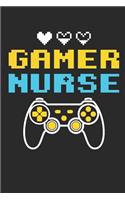 Gamer Nurse: Video Game Journal, Blank Paperback Gaming Notebook to write in, 150 pages, college ruled