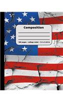 Composition: 100 pages college ruled 7.5 x 9.25 in