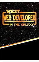 The Best Web Developer in the Galaxy: Isometric Dot Paper Notebook Book 120 Pages 6"x9"