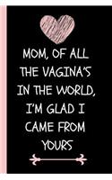 Mom, of All the Vagina's in the World, I'm Glad I Came from Yours!