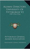 Alumni Directory, University Of Pittsburgh V2: 1787-1916 (1916)