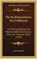 Die Rechtskenntnisse Des Publikums