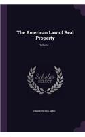 American Law of Real Property; Volume 1