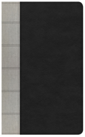 NKJV Large Print Personal Size Reference Bible, Black/Gray Deluxe Leathertouch