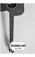 Acoustic Guitar Notebook: Notebook / Journal / Diary; Lined Pages