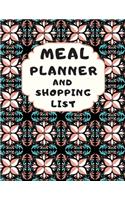 Meal Planner And Shopping List: Track And Plan Your Meals Weekly, 55 Week Food Planner, Log, Diary, Journal, Calendar, Meal Prep And Planning Grocery List (112 Pages, Size 8.5 x 11