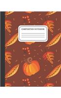 Composition Notebook: Fall Wide Ruled Notebook Lined Journal - 7.5 x 9.25" - Women Children Teens Girls Kids - Subject ... Autumn (Wide Ruled School Composition Books)