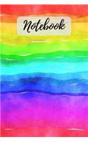 Notebook: Rainbow Colored Notebook / Journal (Lined - 6" x 9" - 120 pages)