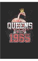 Queens Are Born In 1965: Small Lined Notebook - Birthday Gift or Anniversary Gift Idea