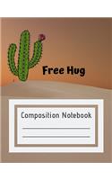 Composition Notebook Free Hug