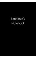 Kathleen's Notebook: Notebook / Journal / Diary - 6 x 9 inches (15,24 x 22,86 cm), 150 pages.