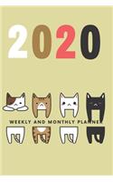 Weekly and Monthly Planner 2020