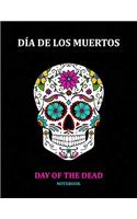 Day of the Dead Notebook: Día de los Muertos: Ruled White Paper to Write in- Blank Lined Workbook for Writing Notes - Large Note Book for Women, Adult, Teen(8 Sugar Skull)