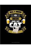 All I Need Is Beer And My Cat: Unruled Composition Book(1735 Unruled Composition Book)