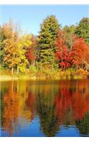 Autumn 2020 Weekly Planner Fall Lake Foliage Reflection 134 Pages