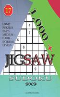 1,000 + sudoku jigsaw 9x9: Logic puzzles easy - medium - hard - extreme levels