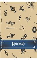 Notebook: Harry Potter Inspired Notebook & Journal - Ruled Writing Paper for Aspiring Wizards