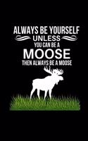 Always Be Yourself Unless You Can Be A Moose Then Always Be A Moose: Funny Novelty Moose Gifts For Men- Birthday Gift For Husband, Boyfriend - Alternative To Card - Gag Gift