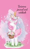 Unicorns journal and notebook