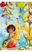 Diabetic Log Book: Portable Blood Glucose Chart, Daily Diary - Small Notebook - Golden Fairy