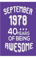 September 1978 40 Years of Being Awesome