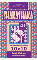 Sudoku Shakashaka - 200 Hard to Master Puzzles 10x10 (Volume 31)