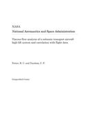 Viscous-Flow Analysis of a Subsonic Transport Aircraft High-Lift System and Correlation with Flight Data