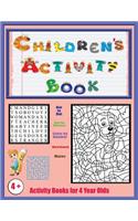 Activity Books for 4 Year Olds: An activity book with 120 puzzles, exercises and challenges for kids aged 4 to 6