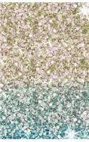 Glitter Notebook Blue Gold