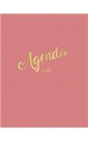 Agenda 2018: Vintage Pink Weekly Monthly Planner with Inspirational Quotes + To Do Lists