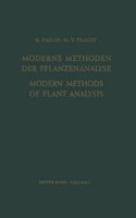 Modern Methods of Plant Analysis/Moderne Methoden der Pflanzenanalyse
