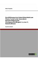 Durchführung einer Unterrichtseinheit zum Thema Turnen unter besonderer Berücksichtigung der Gleichgewichtsfähigkeit in einer 5. Realschulklasse