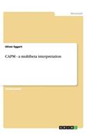 CAPM - a multibeta interpretation