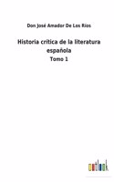 Historia crítica de la literatura española