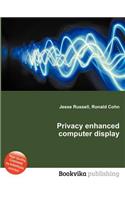 Privacy Enhanced Computer Display: (English)