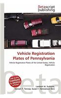 Vehicle Registration Plates of Pennsylvania