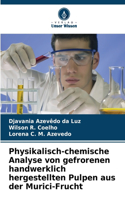 Physikalisch-chemische Analyse von gefrorenen handwerklich hergestellten Pulpen aus der Murici-Frucht