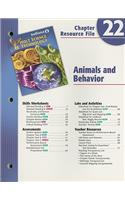 Indiana Holt Science & Technology Chapter 22 Resource File, Grade 8: Animals and Behavior