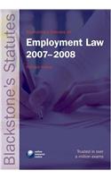 Blackstone's Statutes on Employment Law 2007-2008