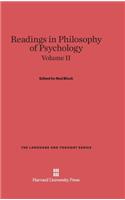 Readings in Philosophy of Psychology, Volume II