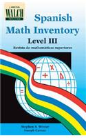 Spanish Math Inventory Level III