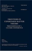 Frontiers in Condensed Matter Theory