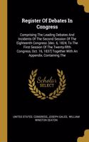 Register Of Debates In Congress