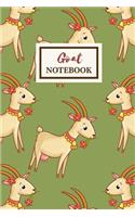 GOAT Notebook: Cute Journal Gift: Medium Ruled Note Book For Home And School